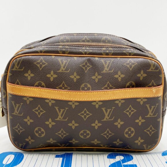 Louis Vuitton  Reporter Monogram Canvas Shoulder Bag Brown - Picture 1 of 9